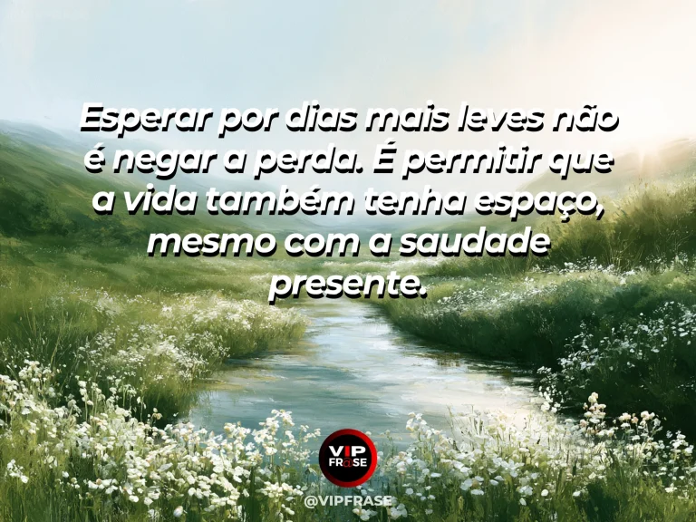 Frase de luto sobre esperanca, com jardim após chuva.