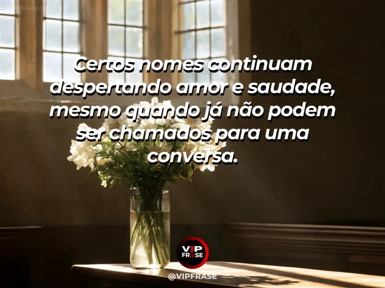 Frase de luto sobre saudade, com caixa de memórias.