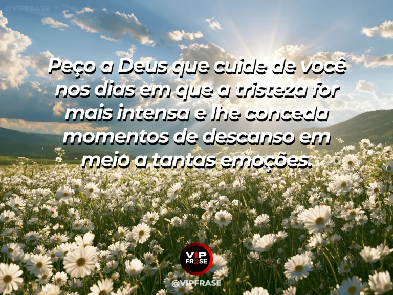 Frase de luto para enviar condolências, com raios solares sobre flores brancas.