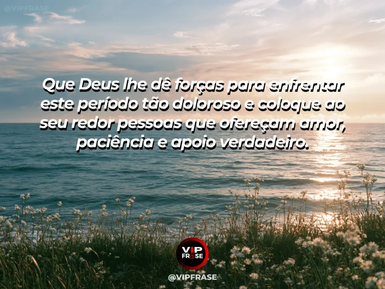 Frase de luto para confortar alguém, com ponte de jardim iluminada pelo sol.