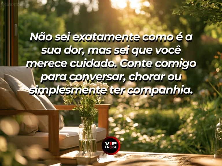 Frase de luto para confortar alguém, com mesa de chá com dois lugares.