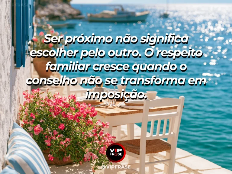 Frase sobre família e respeito pelas escolhas, com duas trilhas distintas em jardim florido com céu luminoso.