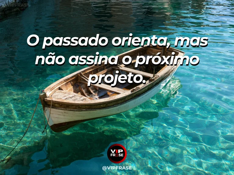 Arte com frase de recomeço sobre experiência sem prisão ao passado, em cenário de ambiente acolhedor com luz natural.