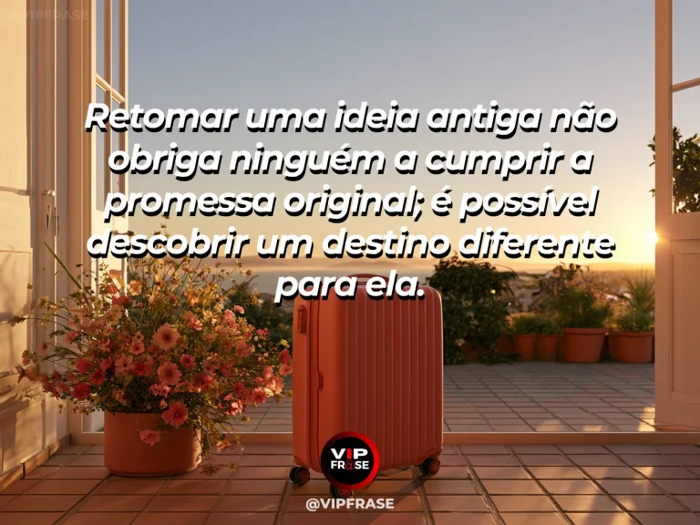 Frase de recomeço sobre novo destino para uma ideia antiga, com cenário de escrivaninha com desenho antigo e nova página em branco ao lado de planta.