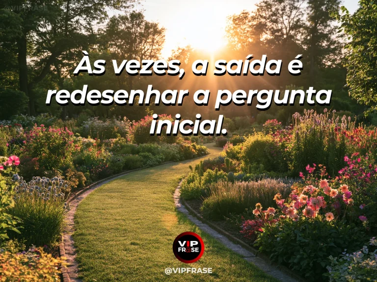 Arte com frase de recomeço sobre reformular a pergunta para recomeçar, em cenário de ambiente acolhedor com luz natural.