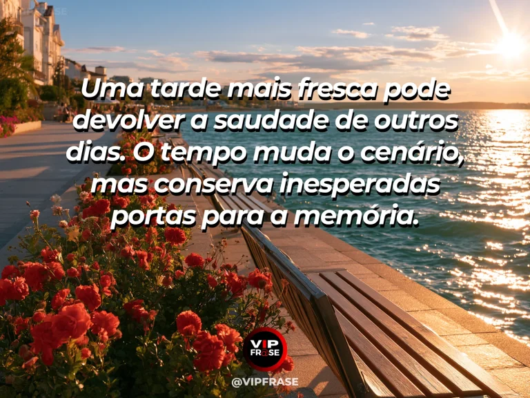 Arte de frase de saudade com árvores com folhas douradas e flores outonais.