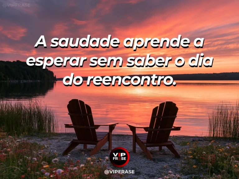 Arte de frase de saudade com estrada ensolarada entre campos floridos ao horizonte.