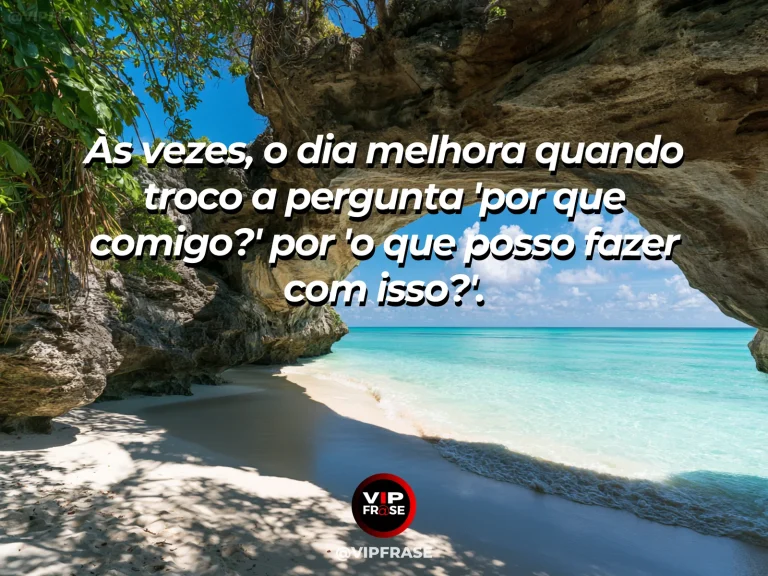 Frase para status sobre agir diante dos desafios, com pessoa cruzando pequena ponte de pedra sobre riacho verdejante.