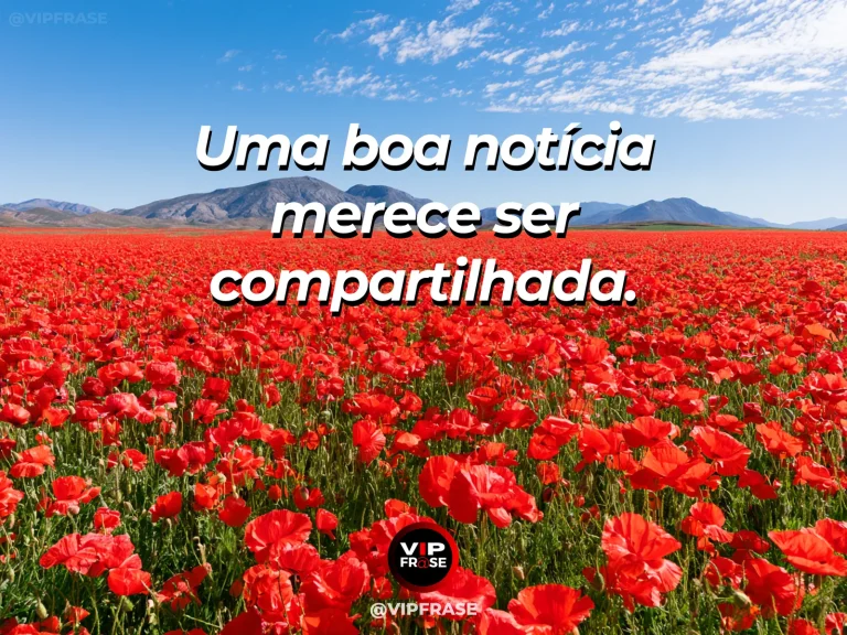 Frase de status sobre celebrar uma boa notícia com mesa festiva com flores frescas e cartas coloridas.