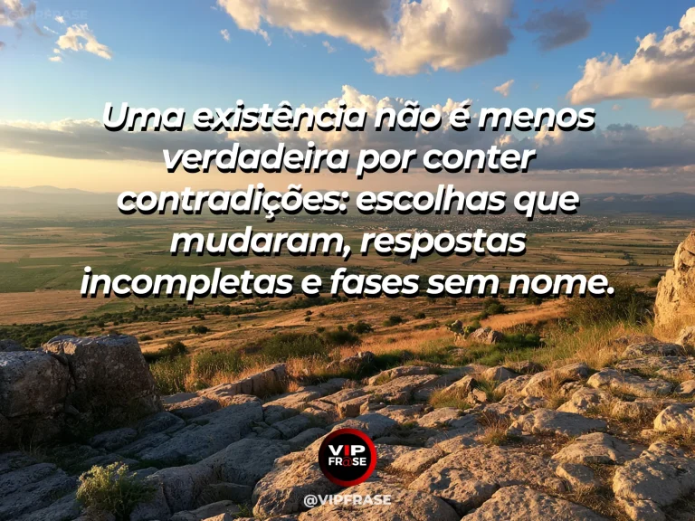 Frase sobre contradições fazem parte de uma história, em uma cena com vale com flores coloridas e sol entre nuvens leves, contrastes luminosos equilibrados.