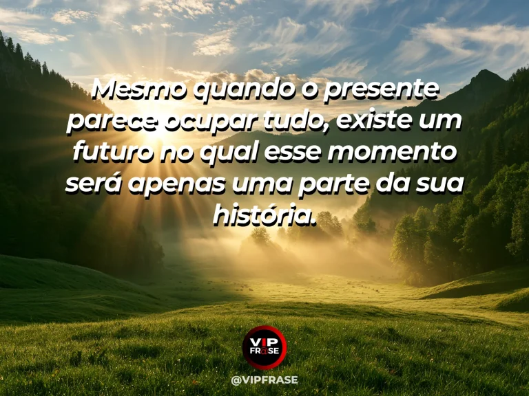 Mensagem de superação com vale saindo da névoa em direção a um horizonte iluminado, simbolizando que existe um depois para a fase atual.