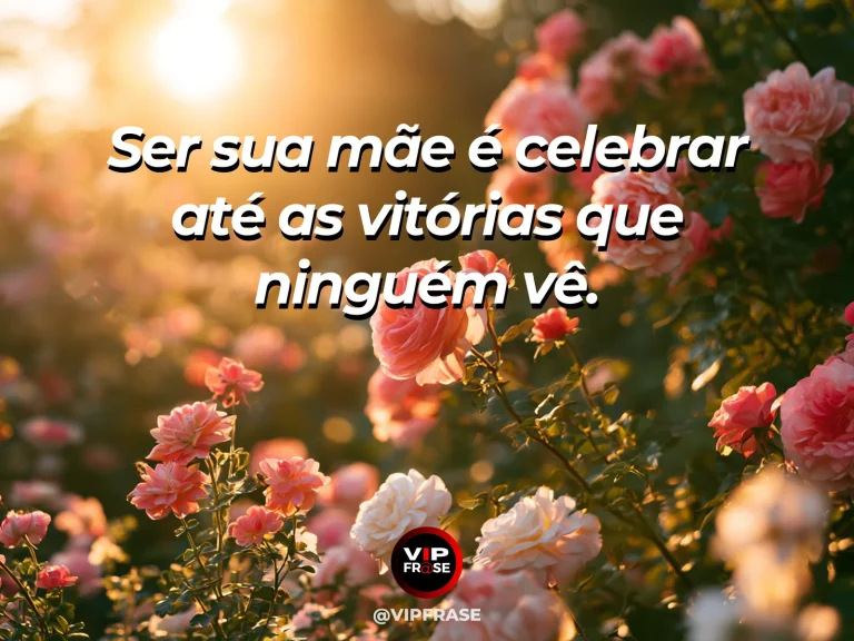 Frase de mãe para filha sobre celebrar conquistas discretas da filha, em caminho entre flores e vegetação iluminado pelo sol.