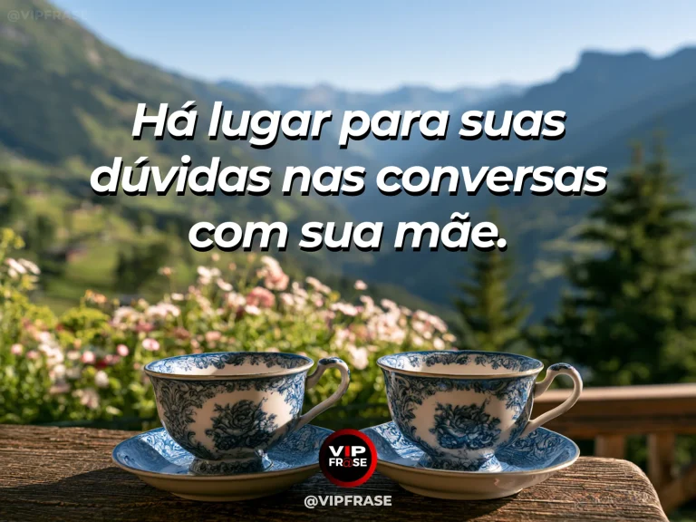 Frase de mãe para filha sobre conversas abertas entre mãe e filha, em mesa acolhedora junto à janela, com flores e luz natural.