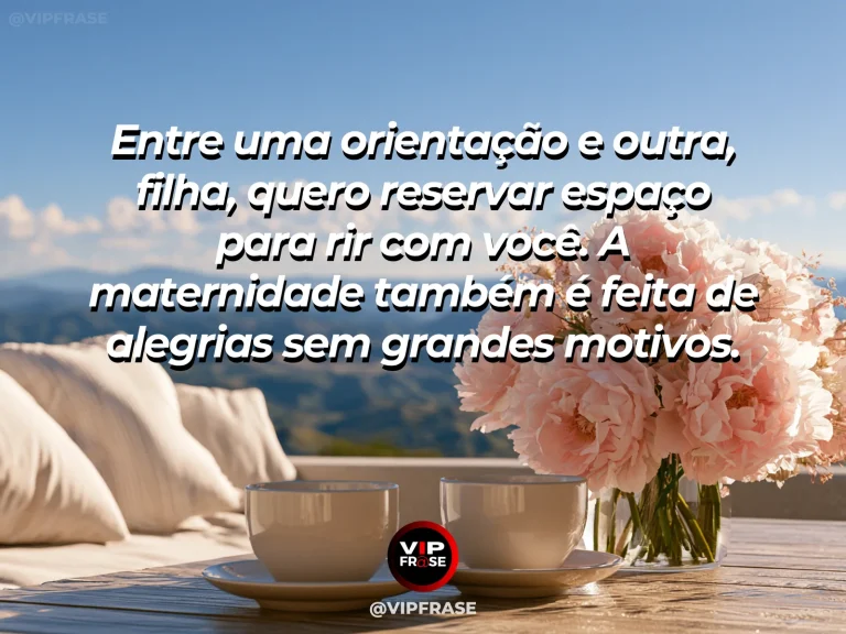 Frase de mãe para filha sobre leveza nas conversas entre mãe e filha, em ambiente acolhedor com poltronas, flores e luz do dia.
