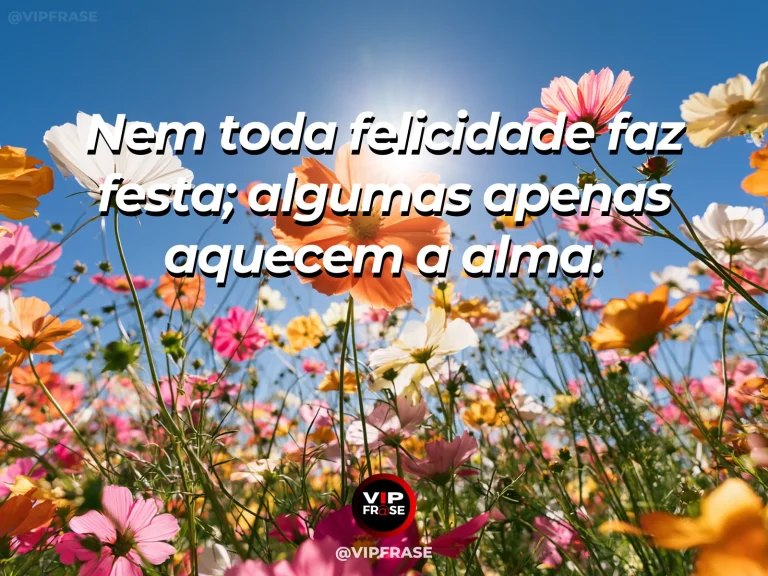 Mensagem sobre felicidade e alegria de viver, com white daisies.