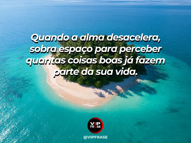 Mensagem sobre felicidade e alegria de viver, com turquoise lagoon.