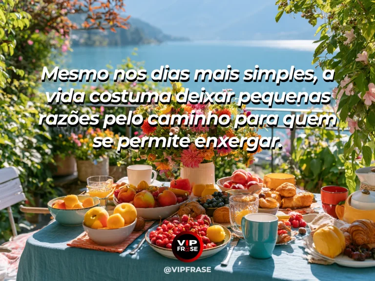 Mensagem sobre felicidade e alegria de viver, com flowering valley at sunrise.