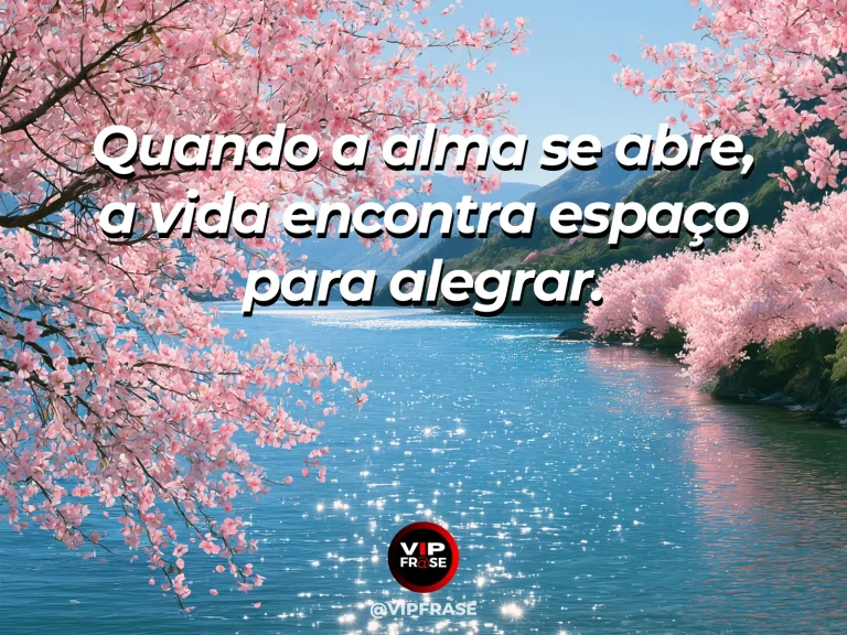 Mensagem sobre felicidade e alegria de viver, com botanical garden water.