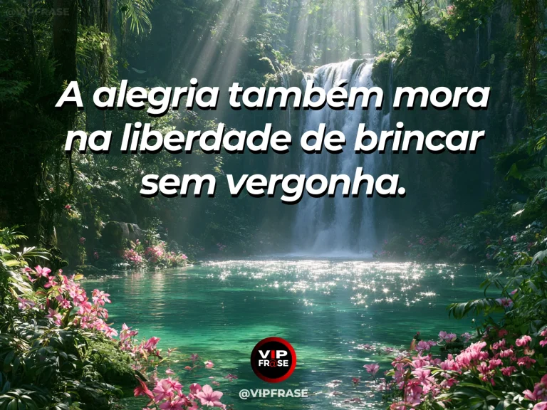 Mensagem de felicidade sobre um momento para brincar, com pipas coloridas sobre campo florido.