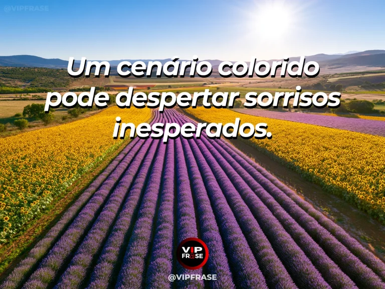 Mensagem sobre felicidade e uma alegria feita de cores, com rainbow rows of colorful tulips under a blue sky.
