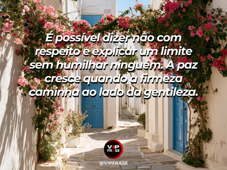 Mensagem sobre falar com clareza sem ferir, com entrada aberta de jardim com portão baixo e rosas.