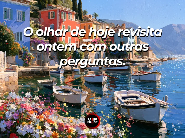 Mensagem sobre a vida com passeio junto a canal com casas coloridas.