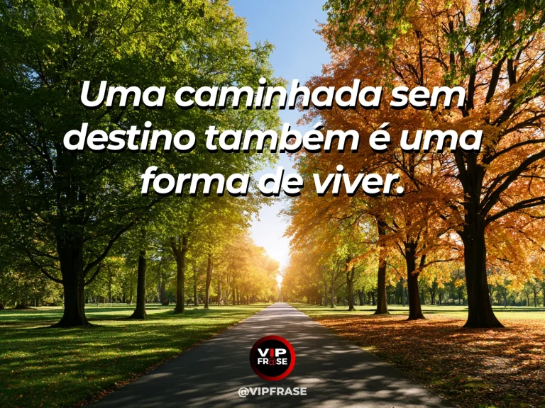 Mensagem sobre a vida, com uma trilha sem pressa entre macieiras floridas e gramados verdes.