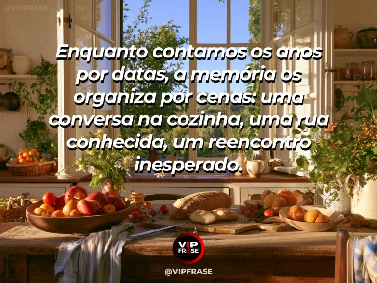 Mensagem sobre a vida com pátio mediterrâneo com limoeiros e mesa de madeira.