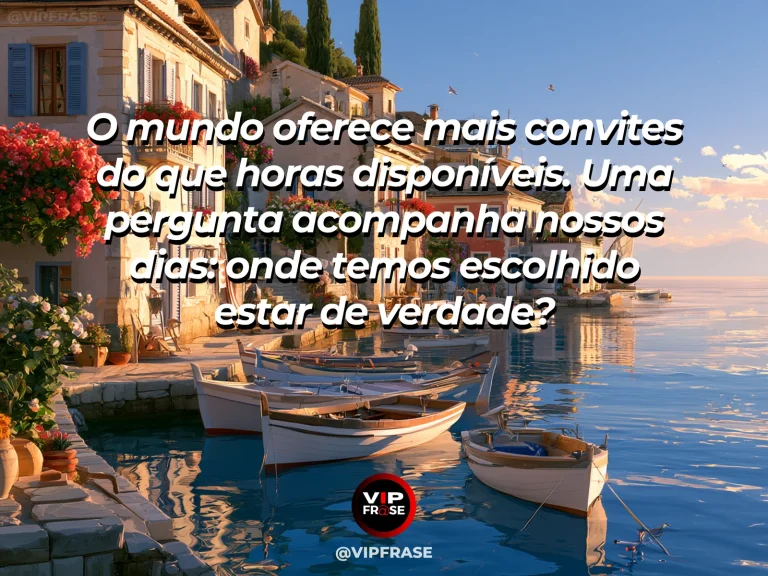 Mensagem sobre a vida, com um caminho entre um mercado florido e um jardim silencioso.