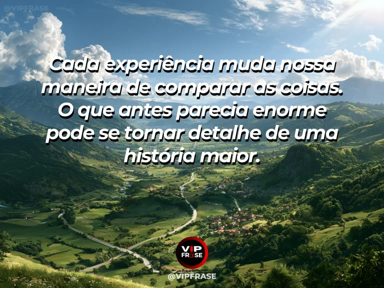 Mensagem sobre a vida, com mirante sobre vale verde imenso com muitas flores.