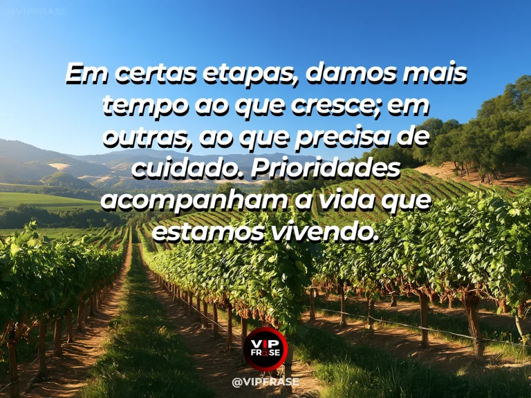 Mensagem sobre a vida, com prateleiras de madeira com vasos, livros e janela para um jardim.