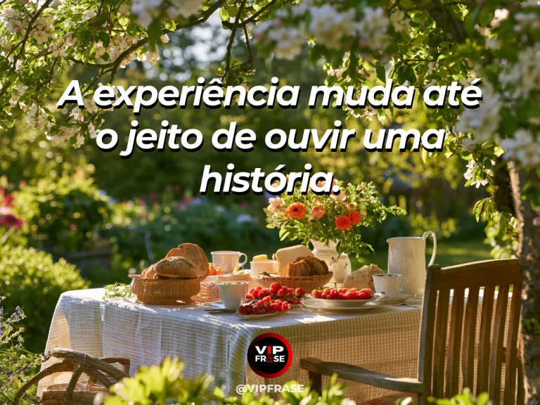 Mensagem sobre a vida com piquenique no pomar com árvores floridas.