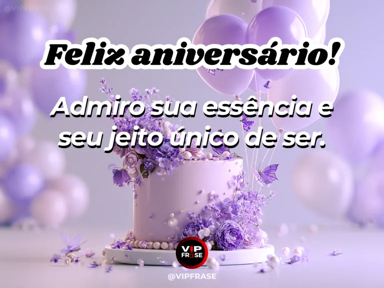 Mensagem de aniversário para esposa sobre carinho e admiração, com flores e luz natural.