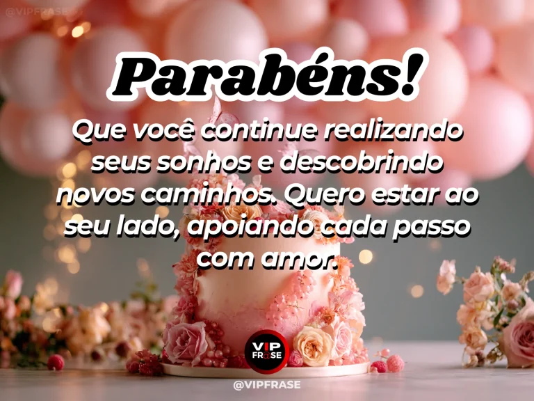 Mensagem de aniversário para esposa sobre esperança a dois, com flores e luz natural.