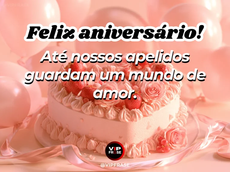 Mensagem de aniversário para esposa sobre amor e cumplicidade, com cenário romântico iluminado.