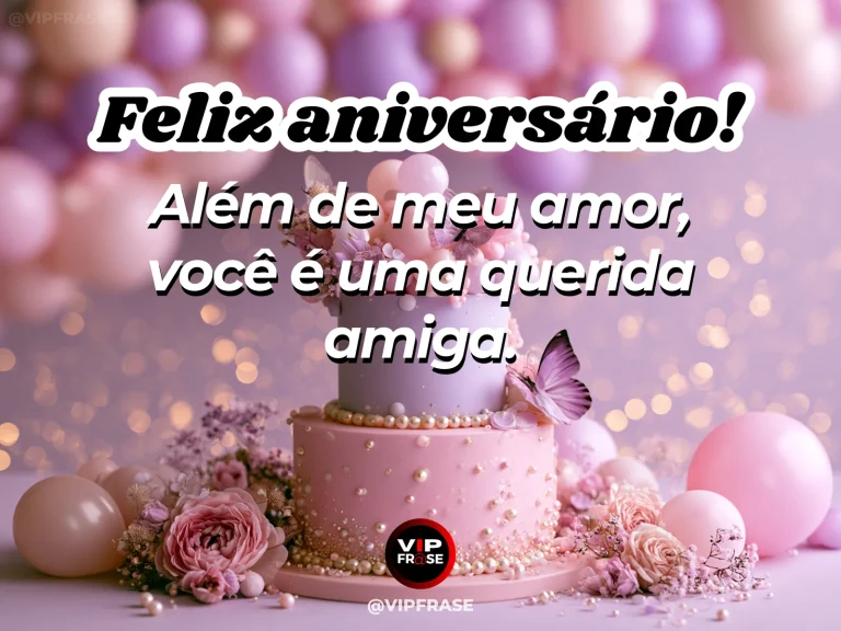 Mensagem de aniversário para esposa sobre amor e cumplicidade, com flores e luz natural.