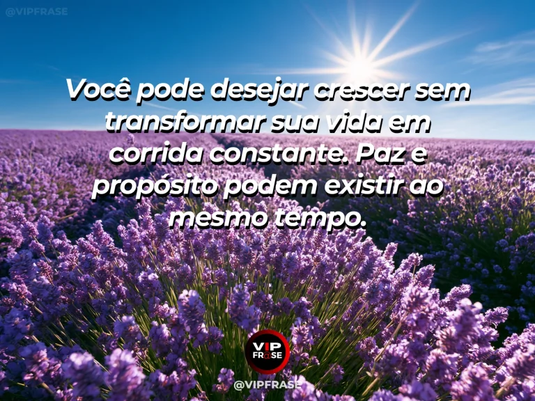 Mensagem de autoestima sobre peace and ambition existing together, com calm sea horizon framed by flowering branches