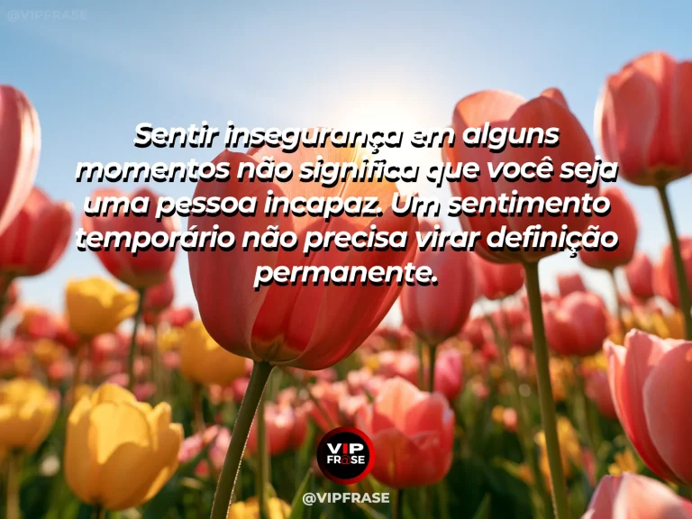 Mensagem de autoestima sobre separating insecurity from identity, em cena luminosa e acolhedora