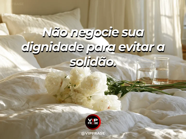 Frase de autoestima sobre dignity over fear of loneliness, com single chair overlooking a magnificent coastal garden