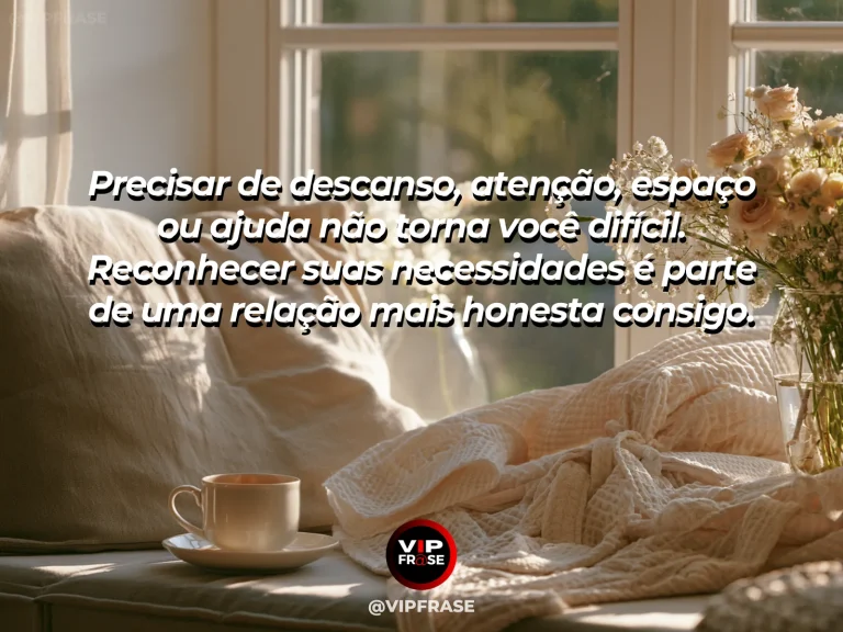 Mensagem de autoestima sobre accepting personal needs without guilt, em cena luminosa e acolhedora