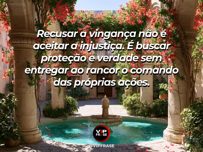 Mensagem de força sobre não revidar não é se render, com leão caminhando serenamente pela savana ao amanhecer.