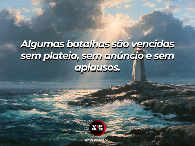 Frase de superação em lighthouse standing alone against rough sea and clearing sky.