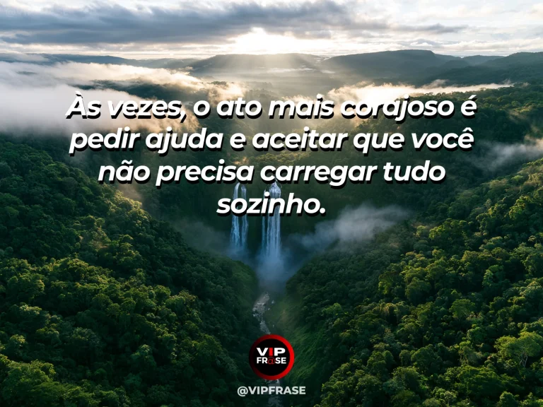 Mensagem de superação com ponte sustentada entre árvores em floresta luminosa, sugerindo apoio durante a travessia.