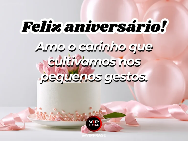Mensagem de aniversário para esposa sobre amor e cumplicidade, com cenário romântico iluminado.