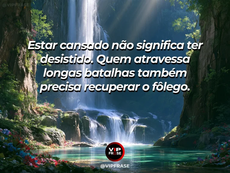 Mensagem de superação com abrigo tranquilo ao lado de uma longa trilha de montanha, simbolizando descanso sem desistência.