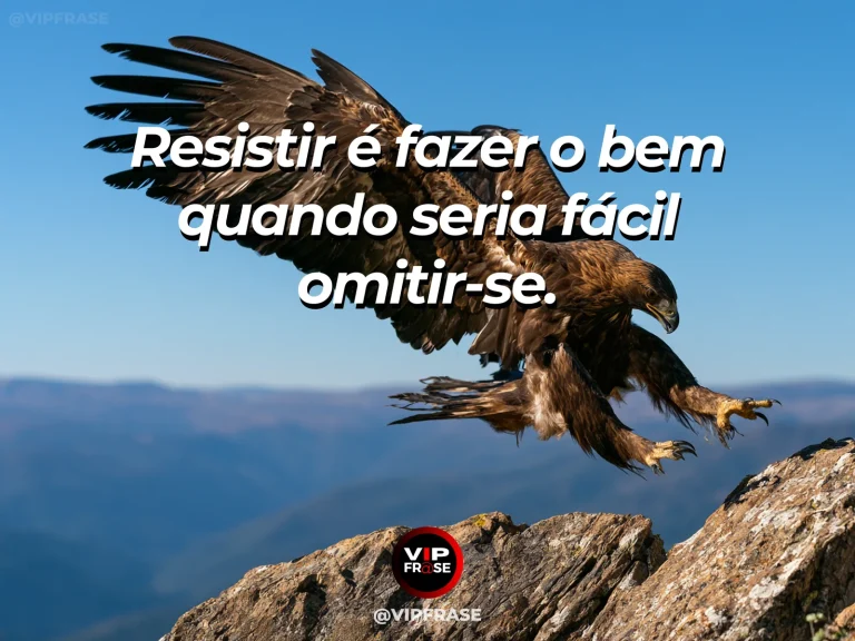 Frase de força sobre o dever que exige resistência, com ponte suspensa estreita cruzando cânion verde sobre rio veloz.