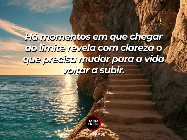 Mensagem de superação com desfiladeiro profundo com trilha subindo em direção à luz, simbolizando impulso depois de chegar ao limite.