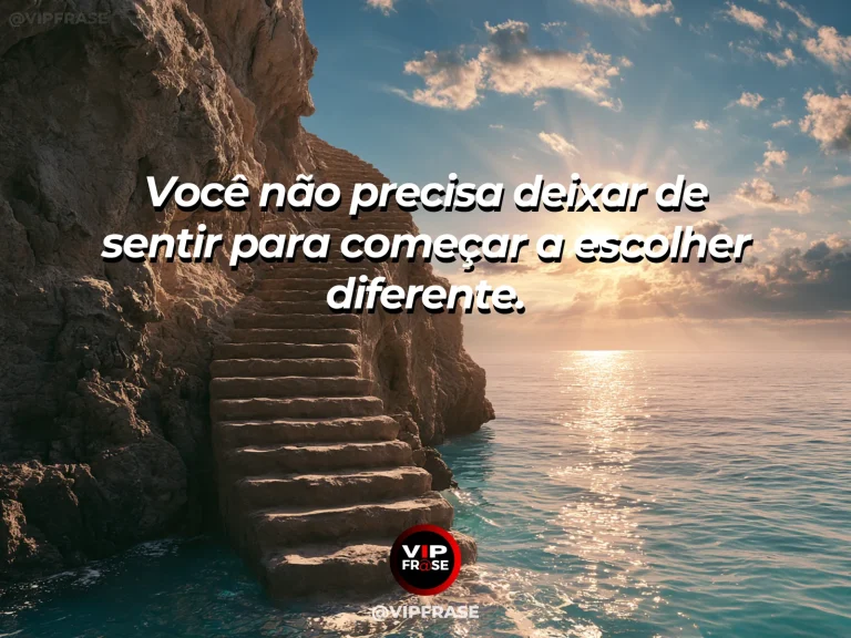 Frase de superação em cenário natural sobre o medo diminui quando deixa de mandar.