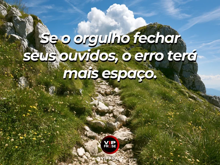 Mensagem de sabedoria sobre humildade para voltar a aprender, com vista ampla de vale a partir de passagem entre montanhas.