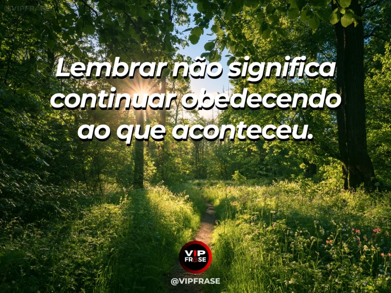Frase de superação em old footprints ending as a new trail begins.